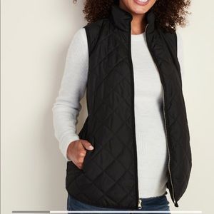 Black maternity vest